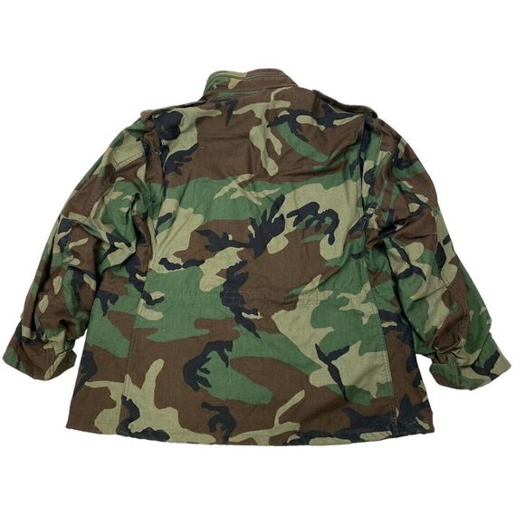 US Army Coat Cold Weather Field Woodland Camo 8415-01-099-7839 Large Short EUC - Picture 1 of 10